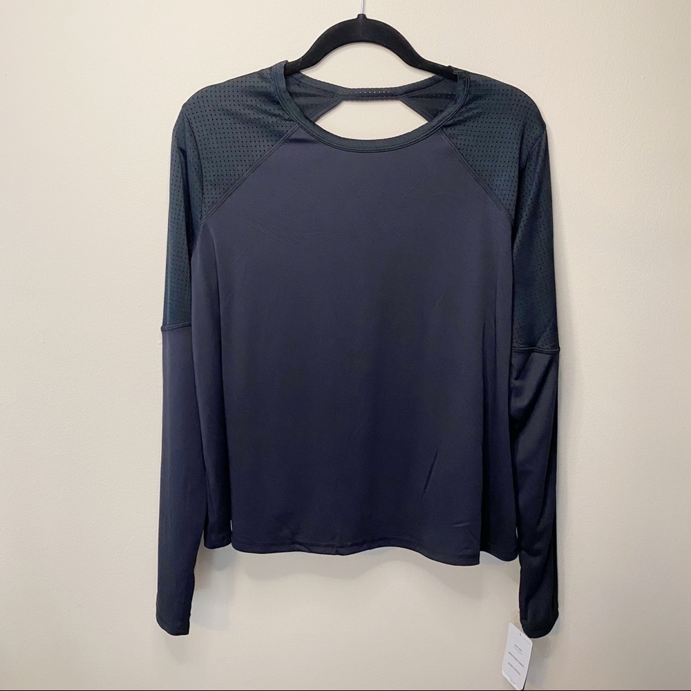 C9 long sleeve active top - dark grey - size XL